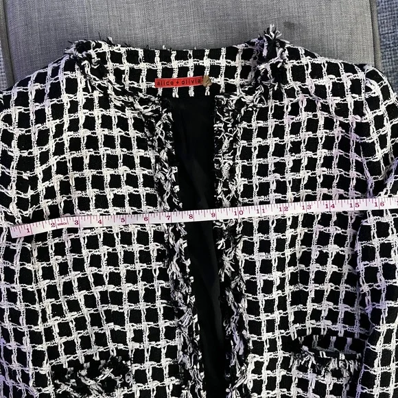 Plaid Print Evening Jacket - Picture 7 of 9